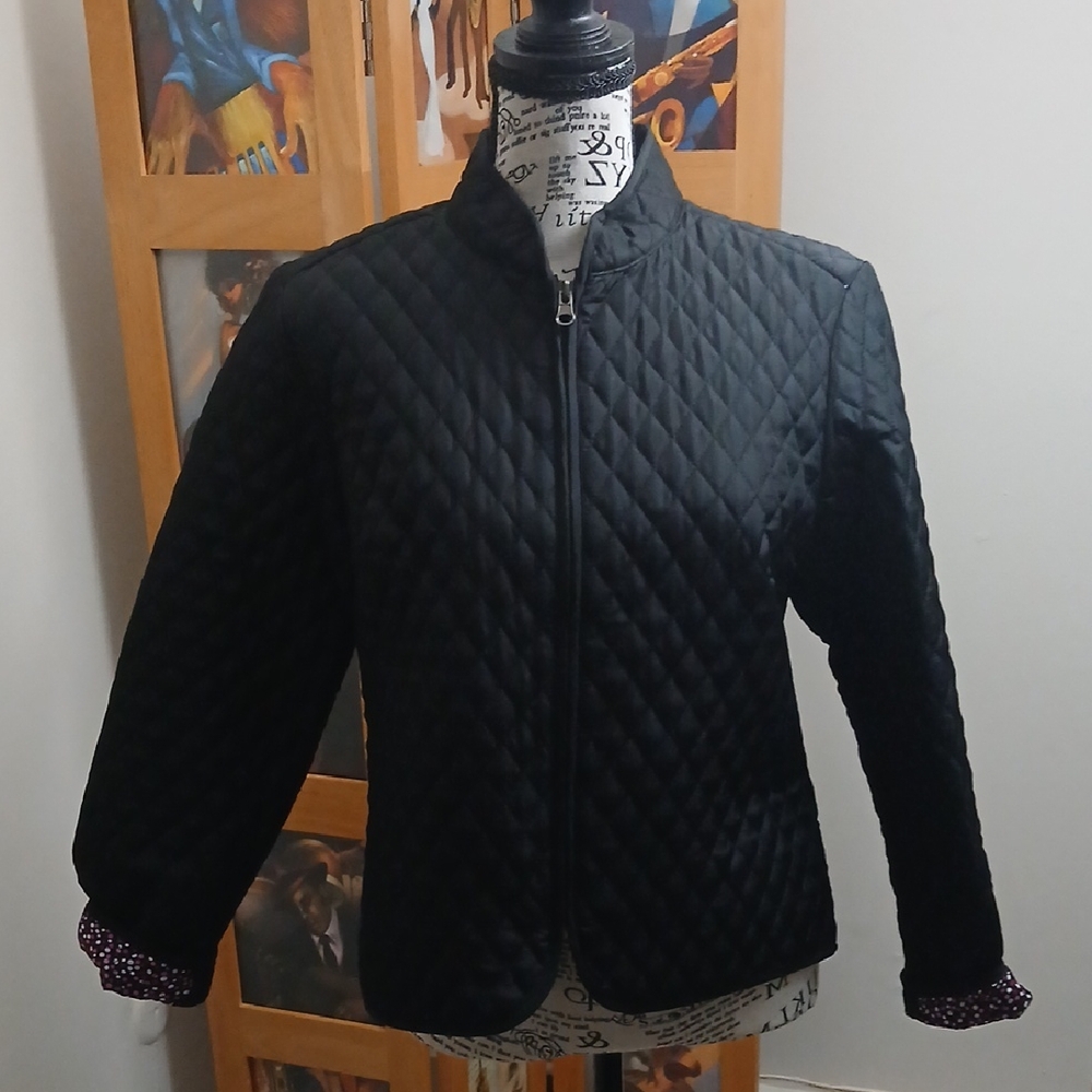 Briggs New York Black Quilted Women's Puffer Jacket